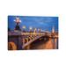 East Urban Home Pont Alexandre III by Jan Becke - Wrapped Canvas Photograph Canvas | 8 H x 12 W x 0.75 D in | Wayfair