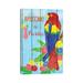 East Urban Home Parrot Party II by Andi Metz - Wrapped Canvas Painting Canvas in Green | 18 H x 12 W x 1.5 D in | Wayfair
