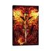 East Urban Home Dragonsword Flameblade by Ruth Thompson - Wrapped Canvas Graphic Art Metal in Black/Orange/Red | 40 H x 26 W x 1.5 D in | Wayfair