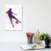 East Urban Home Man Soccer Football Player II by Paul Rommer - Wrapped Canvas Painting Canvas | 12 H x 8 W x 0.75 D in | Wayfair