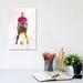 East Urban Home Man Soccer Football Player XI by Paul Rommer - Wrapped Canvas Painting Canvas | 12 H x 8 W x 0.75 D in | Wayfair