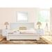 Red Barrel Studio® Trent Platform 3-Piece Bedroom Set Upholstered in White | 36 H x 79.2 W x 82.3 D in | Wayfair E02D30D3127648F8BF42F5104D7C17C1