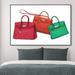 Art Remedy Doll Memories - Birkin Handbags - Painting Print Canvas in White/Brown | 36 H x 54 W x 2 D in | Wayfair 32854_54x36_CANV_BFL