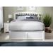 Harriet Bee Richy Solid Wood Storage Platform Bed w/ Footboard & Under Bed Drawers Wood in White | 50 H x 63.125 W x 83.625 D in | Wayfair