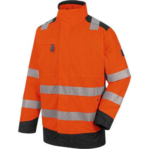Parka de travail haute-visibilité orange fluo 4 en 1 Würth MODYF