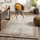 Binh 6'3" x 9' Modern Contemporary Bohemian Abstract Charcoal/Cream/Tan Area Rug - Hauteloom