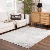 Kalanganan 2'7" x 10' Modern Contemporary Bohemian Abstract Charcoal/Light Gray/Gray/Off White Runner - Hauteloom