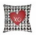 Minapasoc 20"H x 20"W Modern christmas pillow Black White/Off White/Brown/Medium Gray/Smoke/Light Silver/Brick Red/Black/Lunar Green Outdoor Throw Pillow - Hauteloom