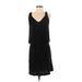 Gap Casual Dress V Neck Sleeveless: Black Solid Dresses - Women's Size Small