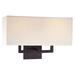 Kovacs 2 Light 16" Wide Wall Sconce with Rectangle Shades from the On