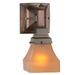 Meyda Tiffany Amber Bungalow 5" Wide Single Light Wall Sconce with