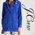 J. Crew Jackets & Coats | J.Crew Blue Cotton Flak Safari Jacket Xs G0874 | Color: Blue | Size: Xs