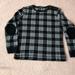 Ralph Lauren Sweaters | Lauren Ralph Lauren Plaid Knit Shirt | Color: Black/Blue/White | Size: M