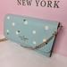 Kate Spade Bags | Kate Spade Darcy Daisy Embroidered Chain Wallet Crossbody Clutch | Color: Green/White | Size: Os