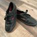 Levi's Shoes | Levi’s Black Leather Shoes | Color: Black/Red | Size: 10