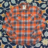 Levi's Shirts | Levi’s Button-Down Flannel Shirt Men’s Size Xxl | Color: Gray/Orange | Size: Xxl