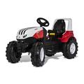 Rolly Toys rollyFarmtrac Trettraktor Steyr 6300 Terrus CVT 720002 (ab 3 Jahre, Flüsterlaufreifen, längen-und höhenverstellbarer Sitz), rot