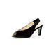 Gabor Womens 800.17 Eternity Leather Peep Toe Slingback Court Shoes 6 UK Black