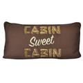 "Donna Sharp Mountain Stream UCC ""Cabin"" Decorative Pillow - American Heritage Textile 60163"