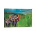 East Urban Home An Elephant's Love by Andy Beauchamp - Wrapped Canvas Painting Canvas | 8 H x 12 W x 0.75 D in | Wayfair