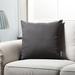 Latitude Run® Seattle Solid Sqaure Throw Pillow Cover Only Linen in Black | 20 H x 20 W x 0.35 D in | Wayfair 7ACC0C105F554DCF96103ECBF3D5CA3A