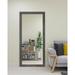 Wade Logan® Alacazar Wood Framed Leaning Full Length Mirror in Concrete Metal | 65.5 H x 30.5 W x 0.75 D in | Wayfair