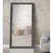 Wade Logan® Alacazar Wood Framed Leaning Full Length Mirror in Concrete in White | 70.5 H x 31.5 W x 0.75 D in | Wayfair