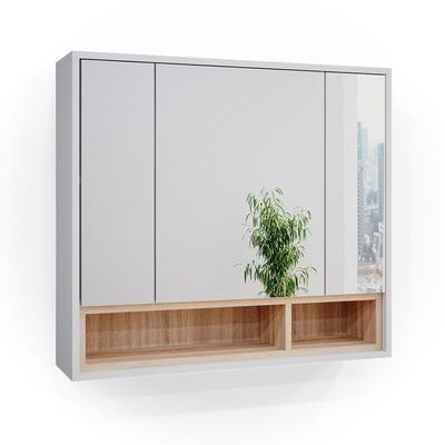 Vicco - Bad Spiegelschrank Beatrice, Weiß, 80 x 72 cm