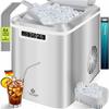 Eiswürfelbereiter Eiswürfelmaschine Edelstahl Ice Maker 12 kg 24 h Zubereitung in 7 min 2.2 Liter