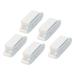 Cabinet Cupboard Doors Hardware Magnetic Catch Latch White 46mm 5pc - White+Silver - 5pcs