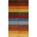 Set Of 2 Striped Gabbeh Oriental Wool Runner Rug Hand-knotted Carpet - 2'8" x 9'10"