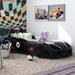 La Vetta Modern Twin Platform Car Bed with LED Lights and Handheld Remote by Furniture of America