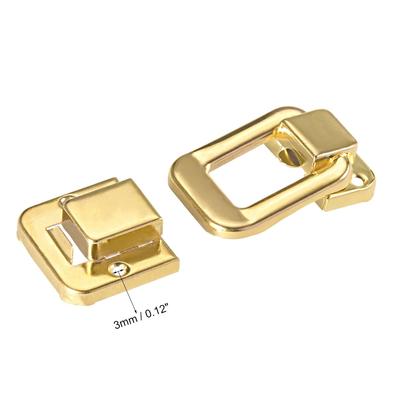 Toggle Latch, 48mm Golden Decorative Hasp Jewelry Box Catch 5 pcs - 48mm x 32mm,5 pcs