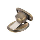 Floor Door Magnetic Stop Zinc Alloy Holder Stopper with Screws Bronze Tone - Bronze Tone - 1pcs