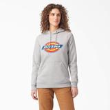 Dickies Women's Water Repellent Logo Hoodie - Heather Gray Size 2Xl (FW203)