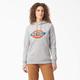 Dickies Women's Water Repellent Logo Hoodie - Heather Gray Size 2Xl (FW203)