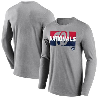 Washington Nationals Square Off Langarm-T-Shirt – Herren Image