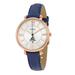 Women's Fossil Navy Wright State Raiders Jacqueline Leather Watch