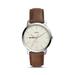 Fossil Saginaw Valley State Cardinals The Minimalist Brown Leather Watch