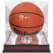 Jonathan Kuminga Golden State Warriors Autographed Wilson Replica Basketball with Mahogany Team Logo Display Case