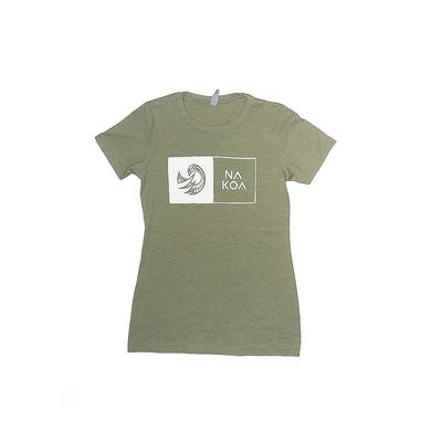 Next Level Apparel Short Sleeve T-Shirt: Green Solid Tops - Kids Boy's Size Small