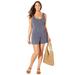 Plus Size Women's Jersey Knit Romper by Swimsuits For All in Anchor (Size 18/20)