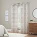 Waverly Velero Geometric Sheer Pinch Pleat Single Curtain Panel Synthetic | 84 H x 25 W in | Wayfair 22716801606