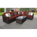 River Brook 7 Piece Outdoor Wicker Patio Furniture Set 07b Synthetic Wicker/All - Weather Wicker/Wicker/Rattan | Wayfair RIVER-07B-TERRACOTTA