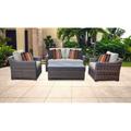 River Brook 5 Piece Outdoor Wicker Patio Furniture Set 05c Synthetic Wicker/All - Weather Wicker/Wicker/Rattan | Wayfair RIVER-05C-BEIGE