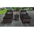 River Brook 5 Piece Outdoor Wicker Patio Furniture Set 05b Synthetic Wicker/All - Weather Wicker/Wicker/Rattan | 29.5 H x 96 W x 65 D in | Wayfair