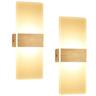 Hengda - 2X 12W led Wall Light Indoor Wall Lamp Acrylic Wall Lighting for Living Room Staircase
