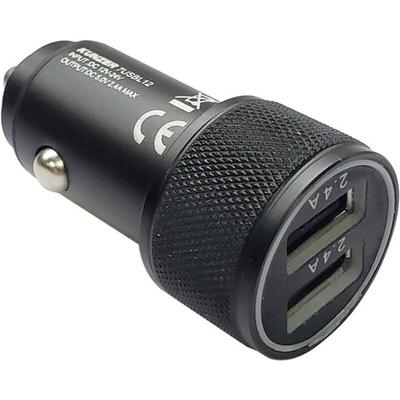 USB-Autoladeadapter 12V Belastbarkeit Strom max.=4.8 a 12 v, 12 v zu 5 v - Kunzer