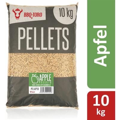 Apple Pellets aus 100% Apfelbaumholz, 10 kg, Räucherpellets, Holzpellets, für Grill und mehr