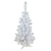 3' Pre-lit Rockport White Pine Artificial Christmas Tree, Clear Lights - 3 Foot